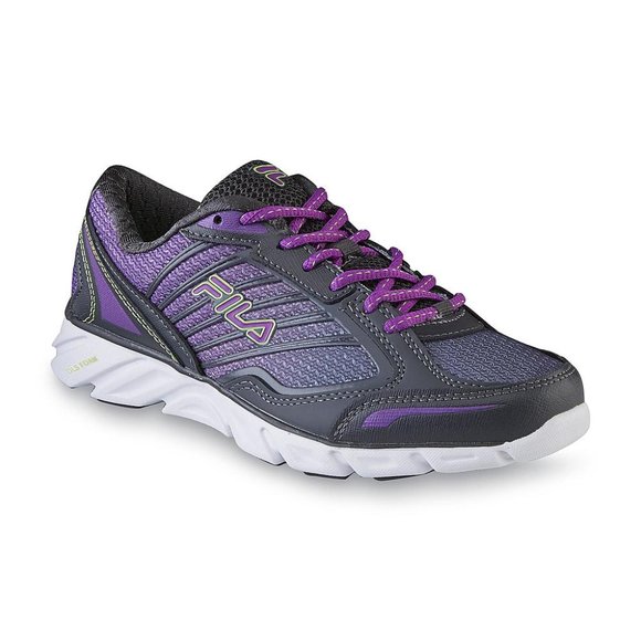 Fila Fresh 3 Women's Gray/Purple Athletic Shoe. - Picture 1 of 3